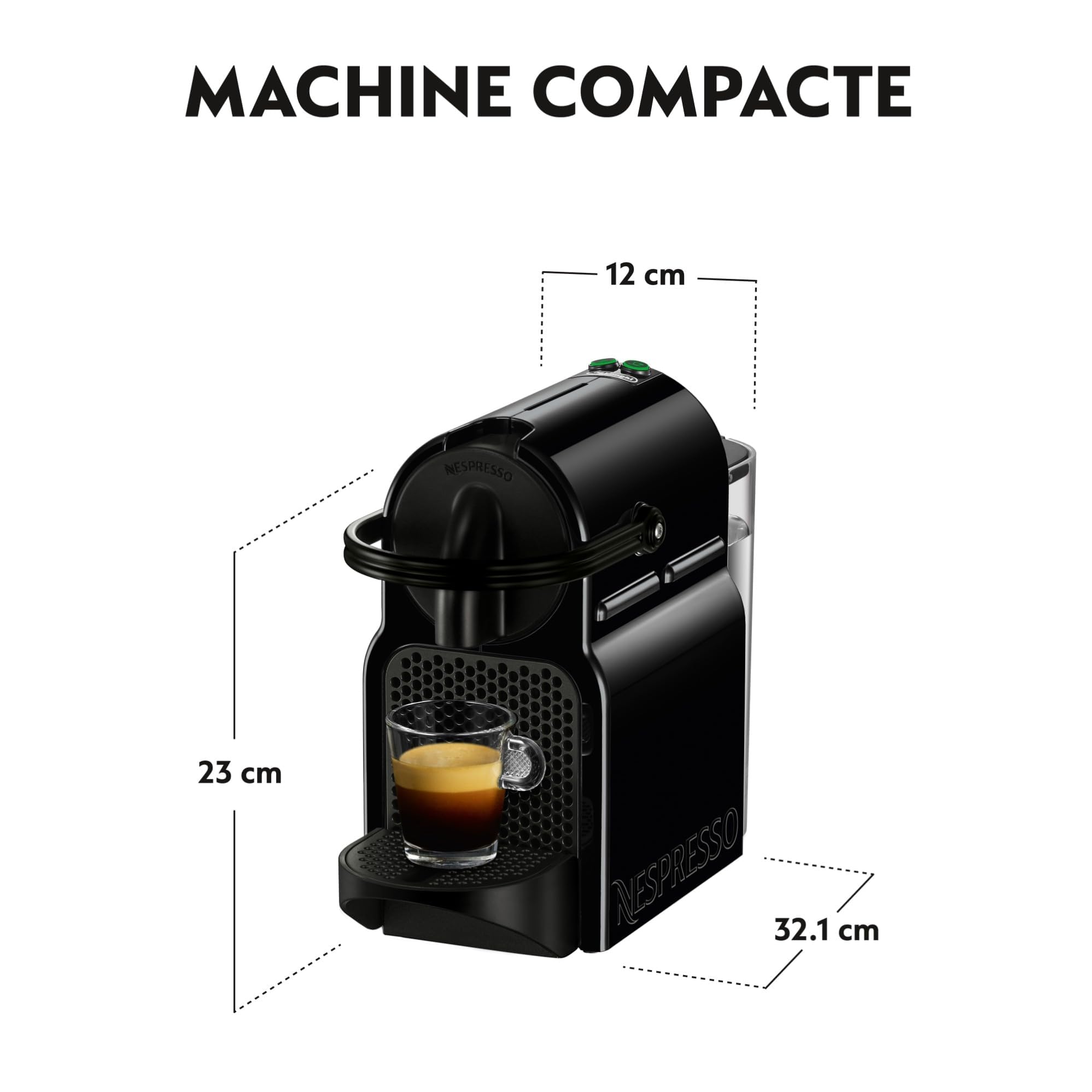 Cafetière compacte Avireo noire 19 bars